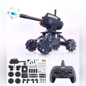 Black Remote Control Tank with Accessories (074)